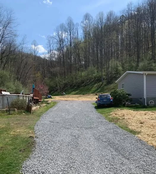Driveway after B&K Excavating resurfacing