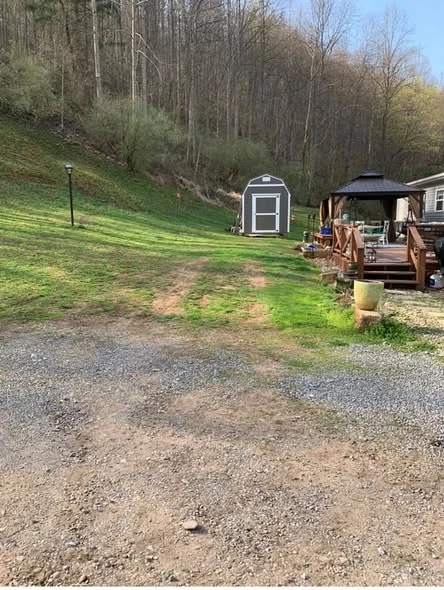 Driveway before gravel work